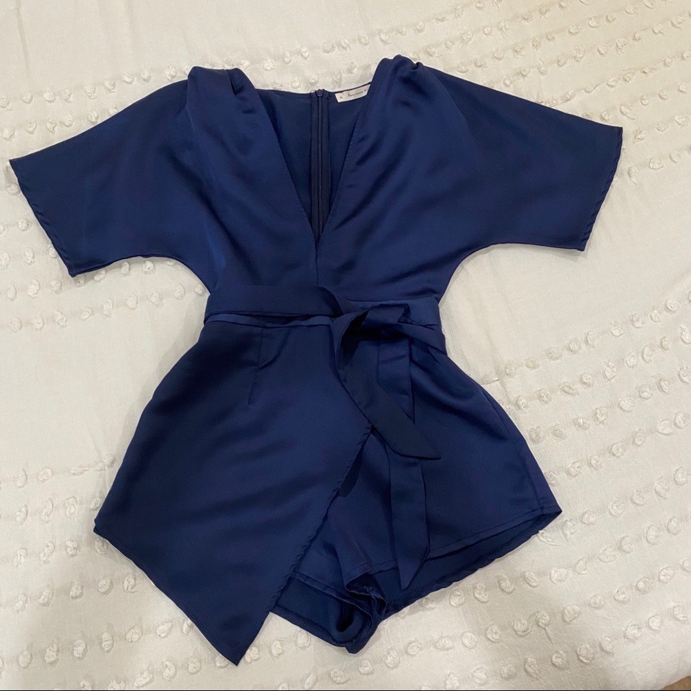 Navy Blue Romper